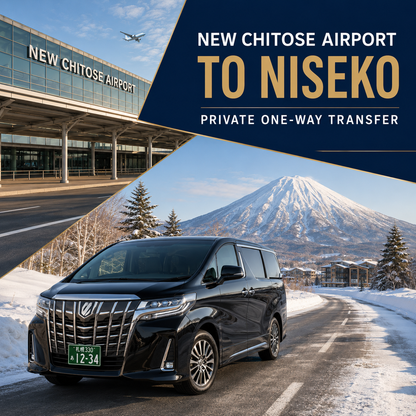 New Chitose Airport to Niseko private transfer by licensed vehicles