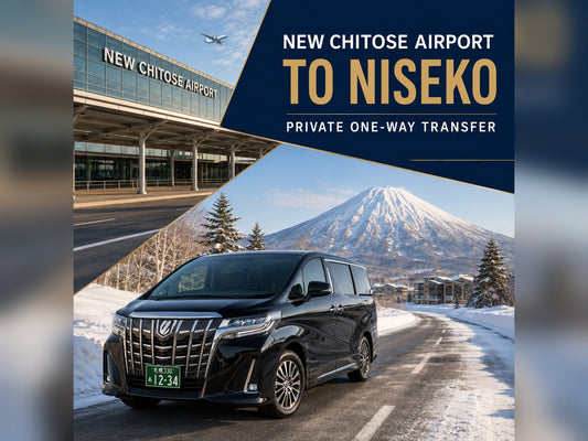New Chitose Airport to Niseko private transfer by licensed vehicles