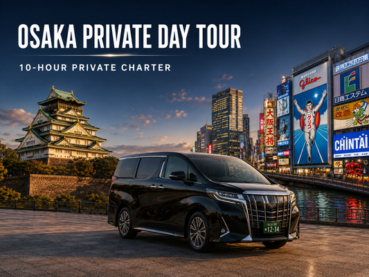 Osaka 10- hour private day tour by licensed vehicle